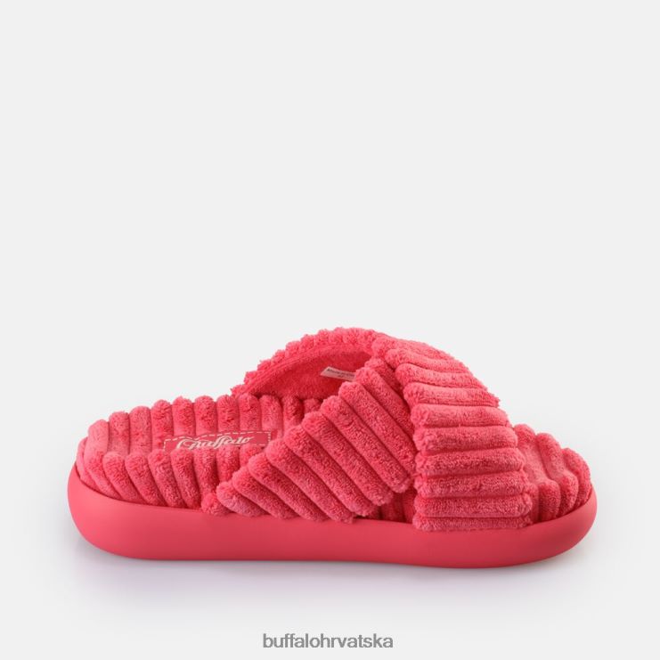 žarko ružičasta Buffalo rey cross platform slide vegan |slajdova TDD6T162